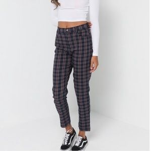 Hollister high rise plaid pant with stretch - NWT - Medium